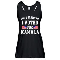 Dont Blame Me I Voted For Kamala Harris Distressed Ladies Essential Flowy Tank