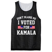 Dont Blame Me I Voted For Kamala Harris Distressed Mesh Reversible Basketball Jersey Tank