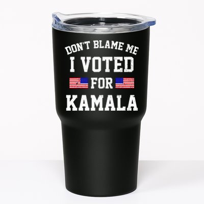 Dont Blame Me I Voted For Kamala Harris Distressed Tumbler