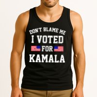 Dont Blame Me I Voted For Kamala Harris Distressed Tank Top