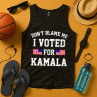 Dont Blame Me I Voted For Kamala Harris Distressed Tank Top
