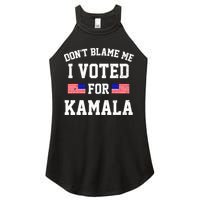 Dont Blame Me I Voted For Kamala Harris Distressed Women's Perfect Tri Rocker Tank