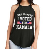 Dont Blame Me I Voted For Kamala Harris Distressed Women's Perfect Tri Rocker Tank