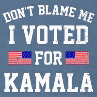Dont Blame Me I Voted For Kamala Harris Distressed Garment-Dyed Sweatshirt