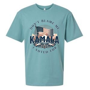 DonT Blame Me I Voted For Kamala Pro Harris Supporter Sueded Cloud Jersey T-Shirt