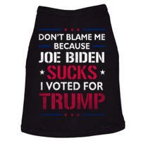 Don't Blame Me Joe Biden Sucks I Voted For Trump USA Flag Doggie Tank