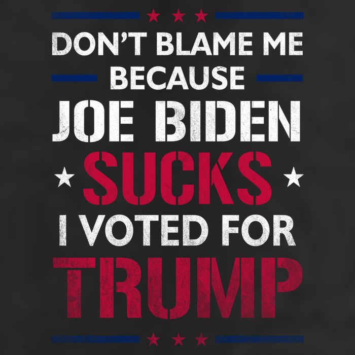 Don't Blame Me Joe Biden Sucks I Voted For Trump USA Flag Microfiber Hand Towel