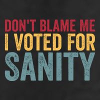 Dont Blame Me I Voted For Sanity Knit Cap Winter Beanie