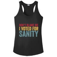 Dont Blame Me I Voted For Sanity Ladies PosiCharge Competitor Racerback Tank
