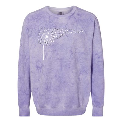 Dandelion Blowing Music Notes Cute Christmas Gift Great Gift Colorblast Crewneck Sweatshirt