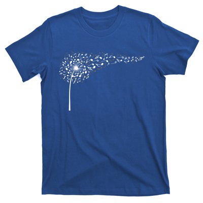 Dandelion Blowing Music Notes Cute Christmas Gift Great Gift T-Shirt