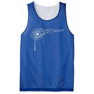 Dandelion Blowing Music Notes Cute Christmas Gift Great Gift Mesh Reversible Basketball Jersey Tank