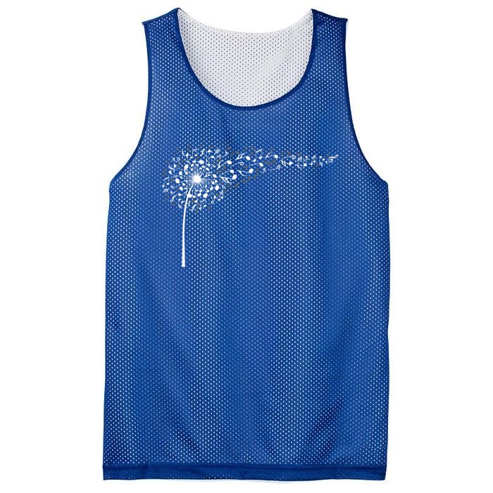 Dandelion Blowing Music Notes Cute Christmas Gift Great Gift Mesh Reversible Basketball Jersey Tank