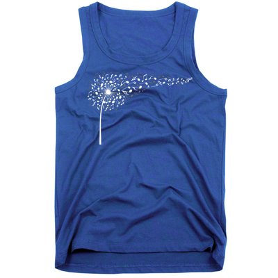 Dandelion Blowing Music Notes Cute Christmas Gift Great Gift Tank Top