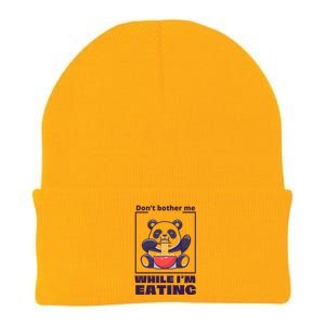 Don’t Bother Me While I’m Eating Funny Trendy Gift Knit Cap Winter Beanie