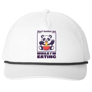 Don’t Bother Me While I’m Eating Funny Trendy Gift Snapback Five-Panel Rope Hat