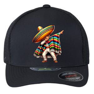 Dabbing Boy Mexican Poncho Cinco De Mayo Flexfit Unipanel Trucker Cap