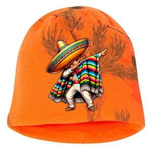 Dabbing Boy Mexican Poncho Cinco De Mayo Kati - Camo Knit Beanie