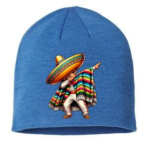 Dabbing Boy Mexican Poncho Cinco De Mayo Sustainable Beanie