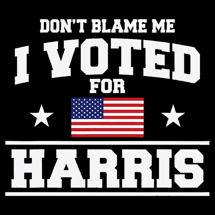 Dont Blame Me I Voted For Harris Flat Bill Trucker Hat