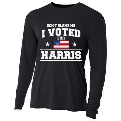 Dont Blame Me I Voted For Harris Cooling Performance Long Sleeve Crew