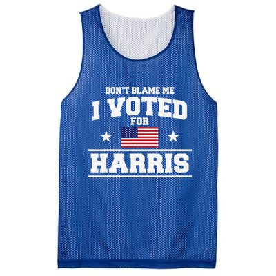Dont Blame Me I Voted For Harris Mesh Reversible Basketball Jersey Tank