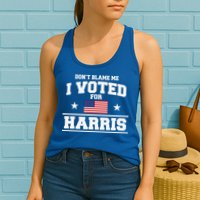Dont Blame Me I Voted For Harris Womens Tank Top