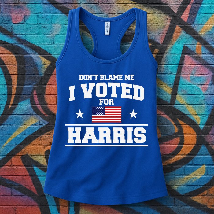 Dont Blame Me I Voted For Harris Womens Tank Top