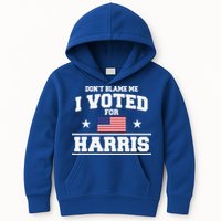 Dont Blame Me I Voted For Harris Kids Hoodie