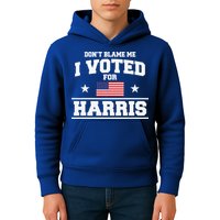 Dont Blame Me I Voted For Harris Kids Hoodie