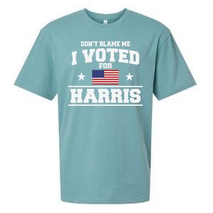 Dont Blame Me I Voted For Harris Sueded Cloud Jersey T-Shirt