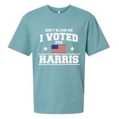Dont Blame Me I Voted For Harris Sueded Cloud Jersey T-Shirt