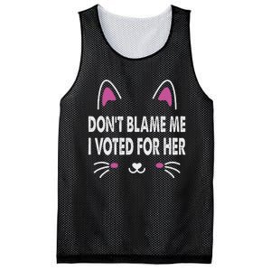 DonT Blame Me I Voted For Her Funny Mesh Reversible Basketball Jersey Tank