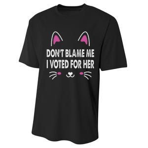 DonT Blame Me I Voted For Her Funny Performance Sprint T-Shirt