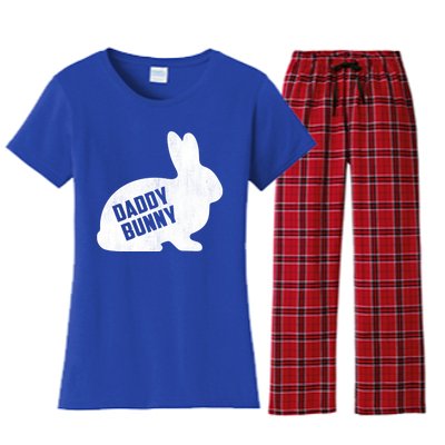 Daddy Bunny Matching Father Dad Papa Easter Day Gift Women's Flannel Pajama Set