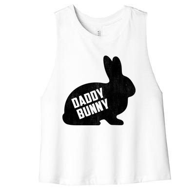 Daddy Bunny Matching Father Dad Papa Easter Day Gift Women's Racerback Cropped Tank