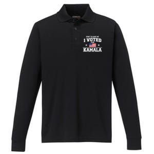 DonT Blame Me I Voted For Kamala Pro Harris Supporter Performance Long Sleeve Polo