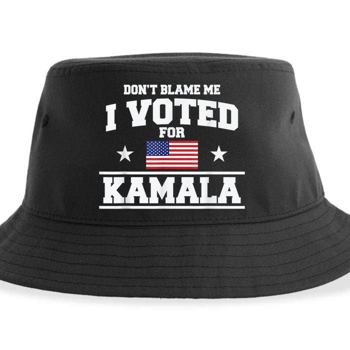 DonT Blame Me I Voted For Kamala Pro Harris Supporter Sustainable Bucket Hat