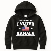 DonT Blame Me I Voted For Kamala Pro Harris Supporter Kids Hoodie