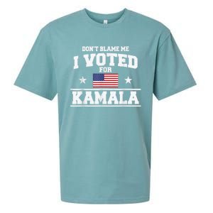 DonT Blame Me I Voted For Kamala Pro Harris Supporter Sueded Cloud Jersey T-Shirt