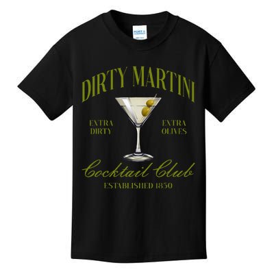 Dirtyy Bachelorette Martini Cocktail Club Martini Drinking Kids T-Shirt