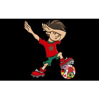 Dabbing Boy Morocco Soccer Jersey National Flag Bumper Sticker