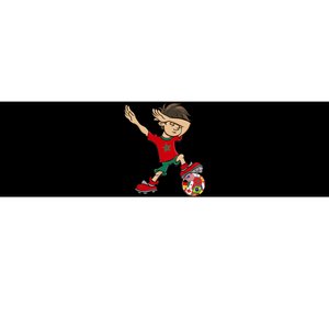 Dabbing Boy Morocco Soccer Jersey National Flag Bumper Sticker