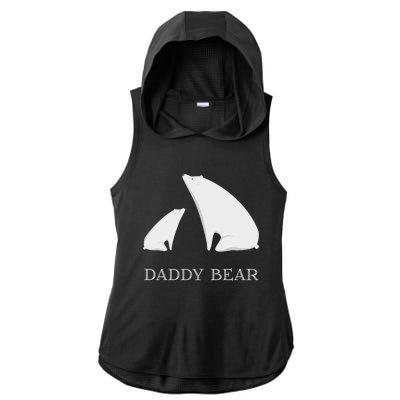 Daddy Bear Meaningful Gift Funny Vintage Christmas Polar Bear Costume Great Gift Ladies PosiCharge Tri-Blend Wicking Draft Hoodie Tank