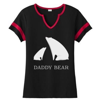 Daddy Bear Meaningful Gift Funny Vintage Christmas Polar Bear Costume Great Gift Ladies Halftime Notch Neck Tee