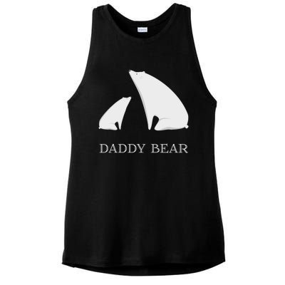 Daddy Bear Meaningful Gift Funny Vintage Christmas Polar Bear Costume Great Gift Ladies PosiCharge Tri-Blend Wicking Tank