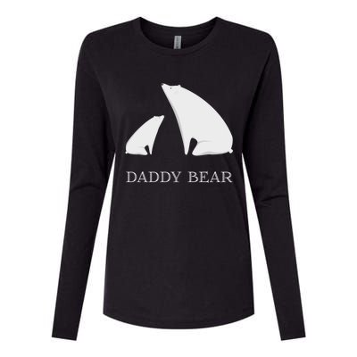 Daddy Bear Meaningful Gift Funny Vintage Christmas Polar Bear Costume Great Gift Womens Cotton Relaxed Long Sleeve T-Shirt