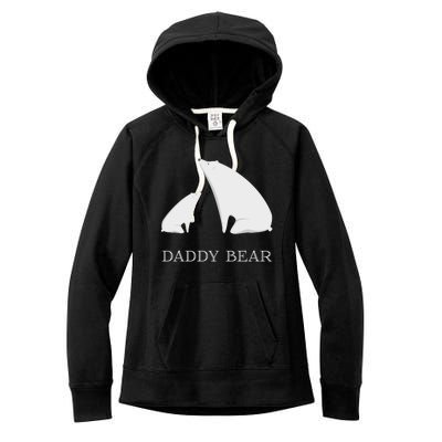 Daddy Bear Meaningful Gift Funny Vintage Christmas Polar Bear Costume Great Gift Women's Fleece Hoodie