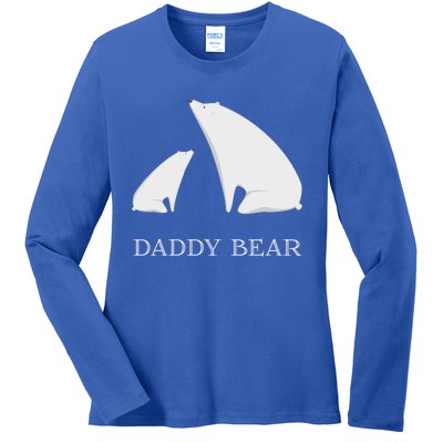 Daddy Bear Meaningful Gift Funny Vintage Christmas Polar Bear Costume Great Gift Ladies Long Sleeve Shirt