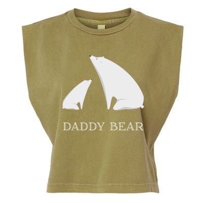 Daddy Bear Meaningful Gift Funny Vintage Christmas Polar Bear Costume Great Gift Garment-Dyed Women's Muscle Tee